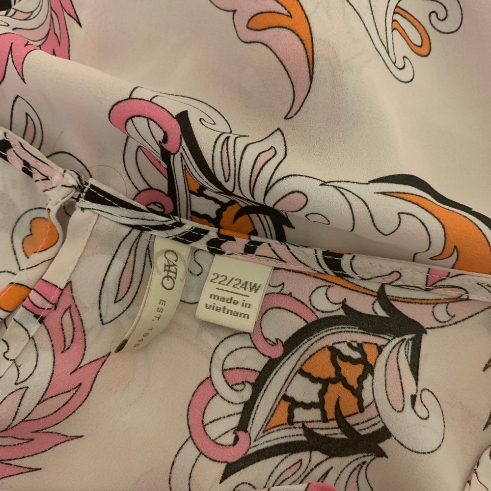 🌹 CATO blouse size 22/24W - Picture 4 of 4